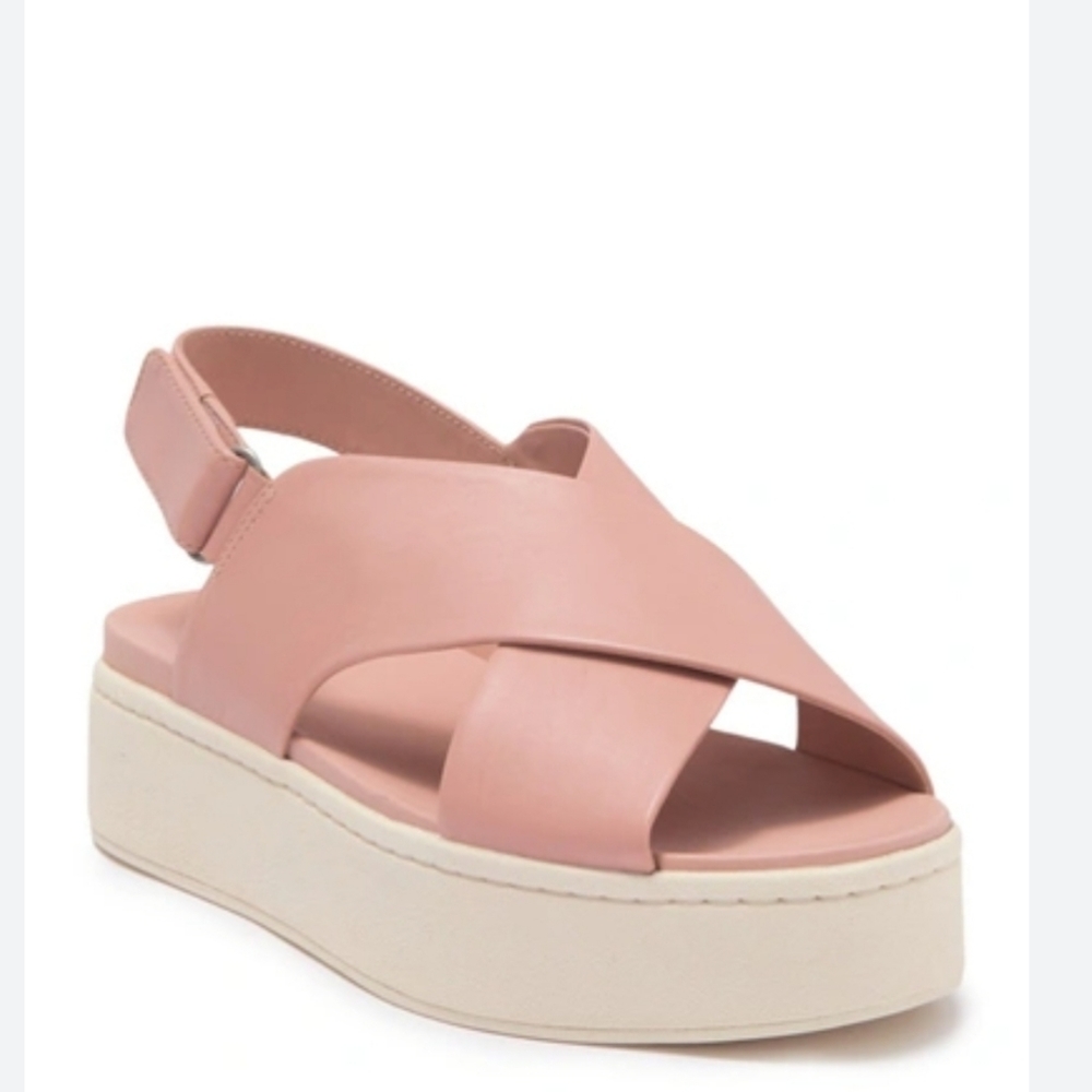 VINCE Weslan Leather Platform Sandal